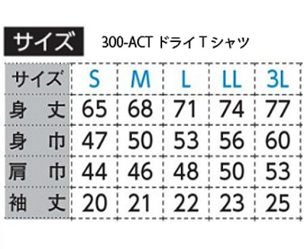 Tシャツサイズ